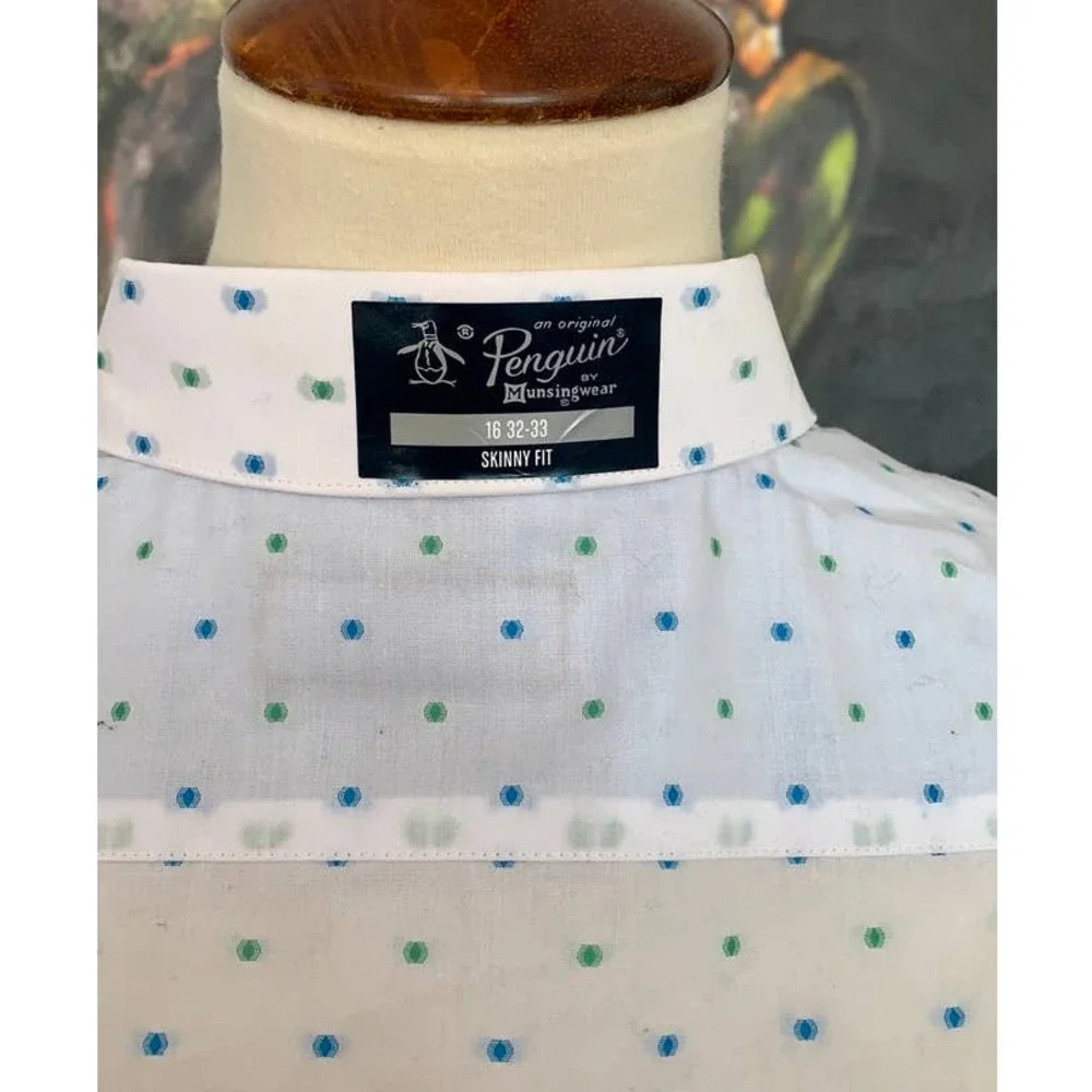 NWT Penguin Skinny Fit button down dress shirt L - Picture 4 of 5